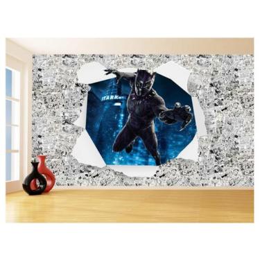 Imagem de Papel De Parede 3D Heróis Página Quadrinhos Hq 3,5M Nhma217 - Você Dec