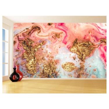 Imagem de Papel De Parede 3D Estilo Marmore Tintas Cores 3,5M Mbr94 - Você Decor