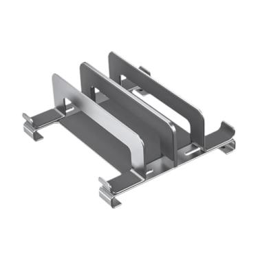 Imagem de Ysyqkn Suporte para Laptop, Organizador de Mesa, Organizador de Teclado de Mesa, Suporte para Laptop com Múltiplos Compartimentos, Prateado