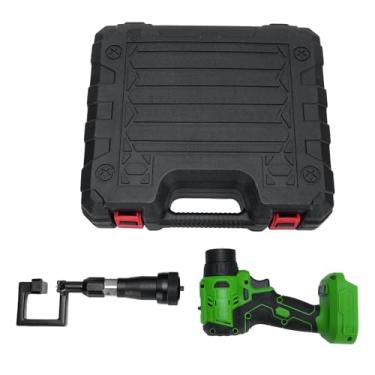 Imagem de Fafeicy Alicate de Quilha Divisória Elétrica 21V Alimentado por Bateria Com Cabeça Giratória de 360 ​​graus para Perfuração de Quilha de Aço Leve Com Curso Ajustável para Obras