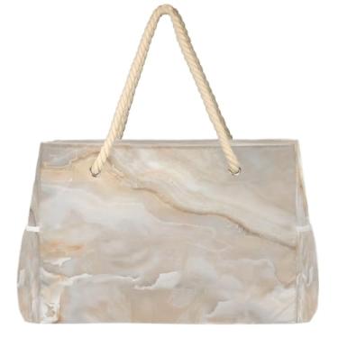 Imagem de hongjinglin Bolsa de praia grande, leve, dobrável, futebol americano, fogo, piscina, bolsa de ombro, Cor 2, Large