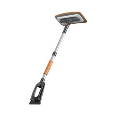 Imagem de WeiLaiKeQi Rodo de gelo extensível, limpador de neve Rotativo Sponge Head Non Scratch Snow Ferramenta para pára -brisas de carro, inverno, caminhão, Laranja