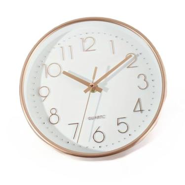 Imagem de Relógio de Parede Cozinha Silencioso Moderno Decorativo Quarto Sala Escritório (ouro(Rose))