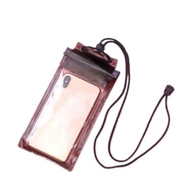 Imagem de Bolsa Prova d'Água Celular 6,7", Transparente Universal Impermeável, Ideal para Praia e Piscina(preto)