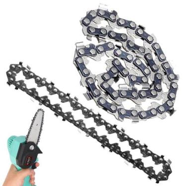Imagem de Corrente Para Mini Motosserra Reposiçao 14 Dentes Metal Kit 2 Uni Resi