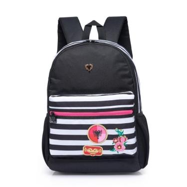 Imagem de Mochila Bolsa Cavalera Escolar Juvenil Feminina Moderna Notebook 15 Litros-Feminino