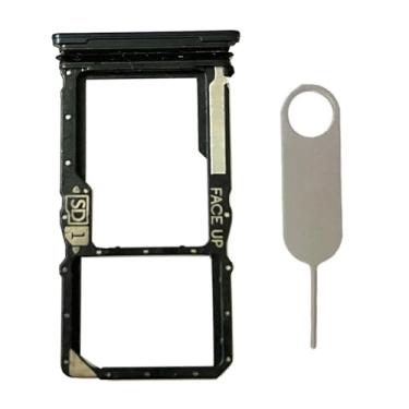 Imagem de Suporte de compartimento para cartão SIM Micro SD de substituição para Motorola Moto G Stylus 5G 2025 XT2517, incluindo pino ejetor de cartão (Mar de Gibraltar)