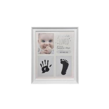 Imagem de Porta retrato laço bebê 27x23cm com carimbo - LACO BEBE, BRANCO, UNICO