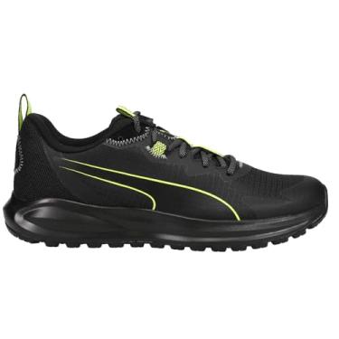 Imagem de PUMA Tênis masculino Twitch Runner Trail, Puma Espremedor de limão preto, 10.5