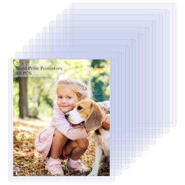 Imagem de 10 protetores para cartões Toploader 10 peças, capas transparentes à prova d'água, 12 x 17 cm, carregador superior rígido para cartões jumbo rígidos, capa de plástico rígido para fotos, documentos