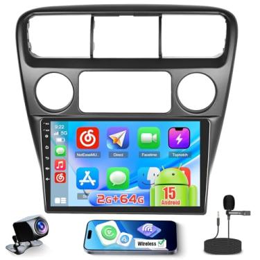 Imagem de Realdio 2 + 64 GB Android 15 estéreo para carro Honda Accord 6th 1998-2003 com carro sem fio CarPlay Android Auto, rádio automotivo com tela sensível ao toque de 22.9 cm para Accord 6th com GPS WiFi