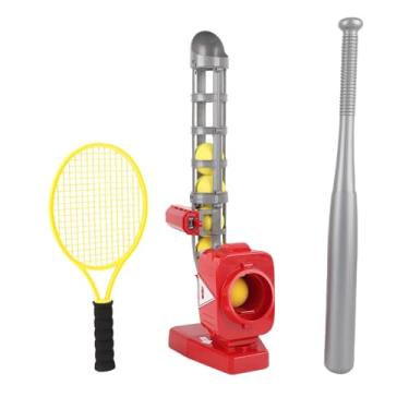 Imagem de Zyyini Conjunto de Máquina de Arremesso para Treinador de Beisebol Com Raquete de Morcego de Bolas - Experimente Diversão Em Diferentes Esportes, Exercite a Força das Mãos, Adequado para Desenvolver
