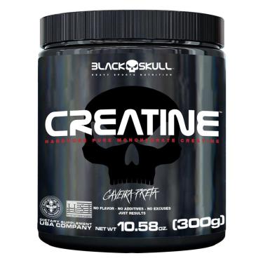 Imagem de Creatine Caveira Preta 300g - Black Skull-Unissex