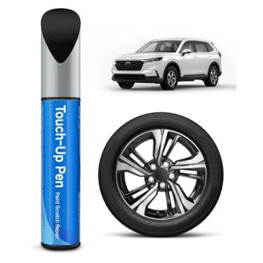 Imagem de Tinta de retoque de roda preta para Honda, caneta de reparo de arranhões de aro, ferramenta de reparo de arranhões de aro rápida e fácil, conserta rapidamente a área da roda arranhada, enferrujada ou
