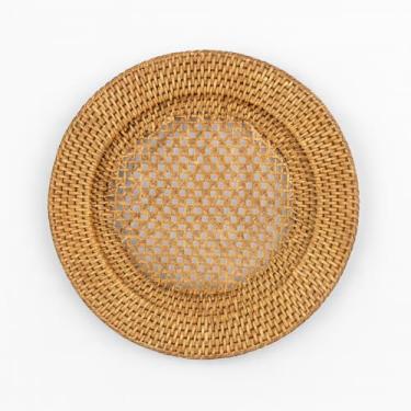 Imagem de kit com 6 Sousplat em Rattan Bahali 32cm