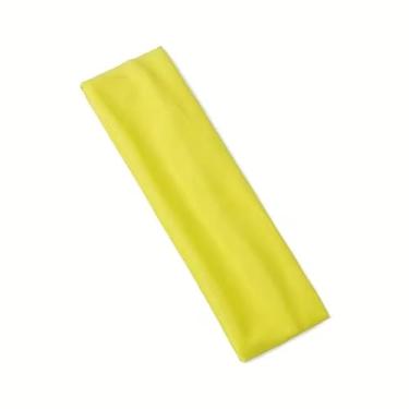 Imagem de Pacote com 2 faixas de cabelo de cor sólida – faixa de cabeça esportiva de alta elasticidade para ioga, corrida e exercícios, acessório de cabelo elástico que absorve o suor para mulheres e homens