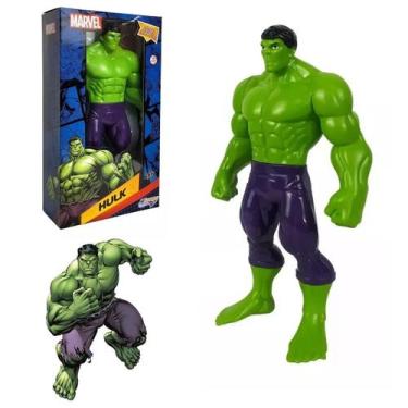 Imagem de Boneco Hulk 22Cm Vingadores Articulado Brincar E Colecionar
