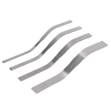 Imagem de Luocute Conjunto de Espátula de Argamassa, 4 Peças de Espátula Plana Dupla de Aço Inoxidável Com 4 Tamanhos 3/4x7/8, 1/2x5/8, 3/8x1/2, 1/4x3/, Saco de Armazenamento de PVC Oxford, para