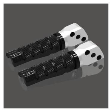 Imagem de Anti-derrapante Pedais de apoio para os pés do passageiro traseiro, para z750 z900 rs z800 z650 zx6r 10r zx25r ninja650/400 versys650/1000 er6n(Preto)