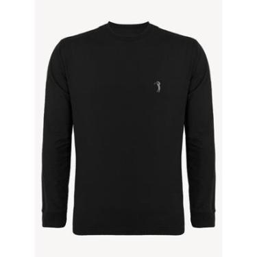 Imagem de Camiseta Aleatory Básica Manga Longa Freedom Preta-Masculino