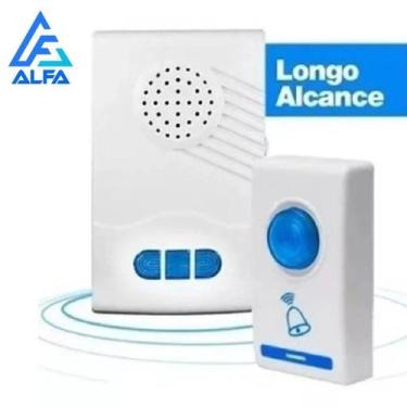 Imagem de Kit Campainha Com Câmera Vídeo Porteiro Sem Fio Wi-Fi HD Inteligente S