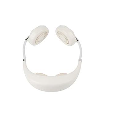 Imagem de Mingzhe Ventilador Portátil Multifuncional Sem Folhas, Massagem, Aromaterapia, Pescoço, Energia Eólica Dupla para Resfriamento Pessoal, Escritório, Carregamento USB Recarregável (6cm)