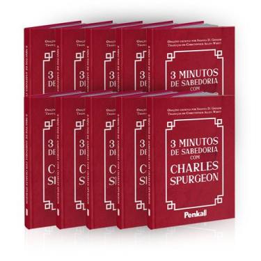 Imagem de Kit 10 Devocional  3 minutos com Charles Spurgeon  Vermelho Luxo - Pen