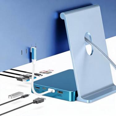 Imagem de Hub USB C para Mac de 24 polegadas 2021/2023/2024, hub USB iMac 8 em 1 com expansão SSD M.2 (SSD não incluído), com USB A/C 3.2 10 Gbps, SD/TF, HDMI iMacM1 M3 M4 Acessórios para Dock