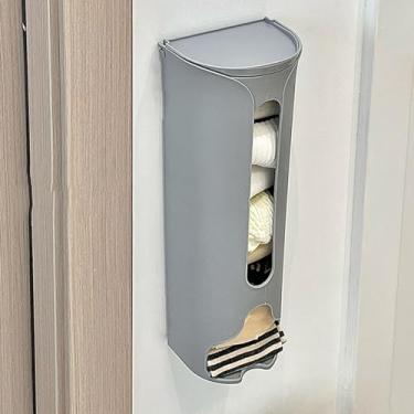 Imagem de Caixa de Armazenamento Roupas Íntimas Montada na Parede Plástica Organizador Multifuncional para Sutiãs Meias e Calcinhas com Adesivos Sem Marcação De