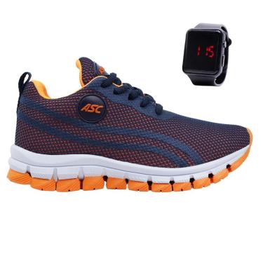 Imagem de Tênis Infantil Esporte Leve Macio Dia A Dia + Relógio-Unissex