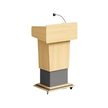 Imagem de Mesa de sala de aula móvel de madeira com altura ajustável para sala de conferências