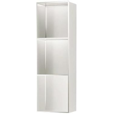 Imagem de Nichos de aço inoxidável, armários de parede decorativos para sala de estar, nichos metálicos, prateleiras de banheiro embutidas, prateleiras de armazenamento de cozinha, adequadas para biblioteca