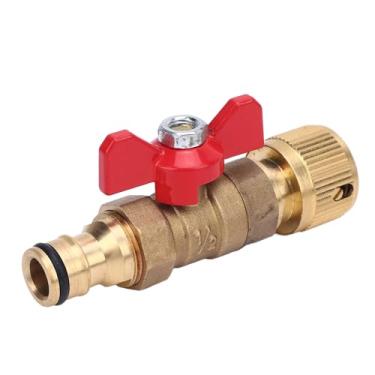 Imagem de LiebeWH Válvula de Esfera de um Quarto de Volta Npt 3/8 Polegada Fêmea para Macho Adaptador de Tubulação de água para Lavadora de Alta Pressão Mangueira de Carro e Spray