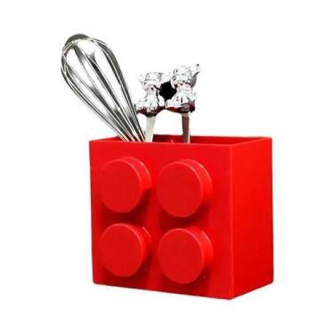 Imagem de Organizador Magnético De Parede Para Geladeira: Suporte Para Blocos De