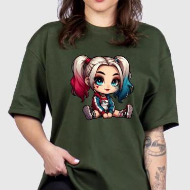 Imagem de Camiseta Oversized de Algodão Premium Esquadrão-Feminino