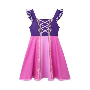 Imagem de Vestido De Princesa De Verão Para Meninas, Fantasia De Rapunzel Elsa A
