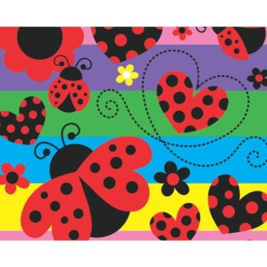 Imagem de Papel de Presente Bobina Couché Joaninha 60CM X 100M - VMP