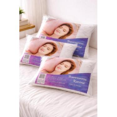 Imagem de Travesseiro Karina Conforto Macio Antialérgico Sono Leve