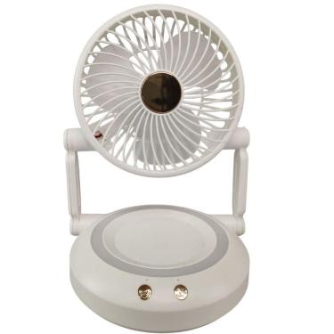 Imagem de Ventilador de Mesa Dobrável Retrátil 3W 16cm 3 Velocidades Branco BSL3813 Bivolt com LED