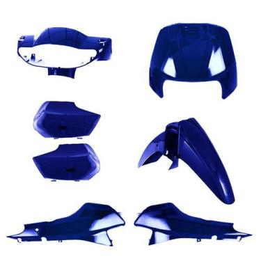 Imagem de Kit Carenagem 5 Peças Cromo Forte Moto Honda Biz 100 1998 1999 2000 20