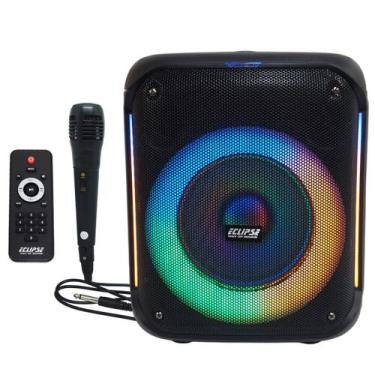 Imagem de Caixa Som Bateria com Microfone 800W Rms Bluetooth Portátil Fm Usb Con