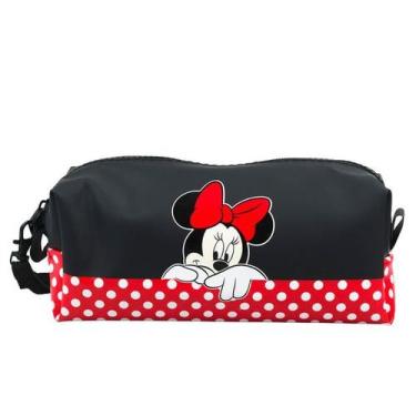 Imagem de Necessaire retangular minnie assinatura 10x8x20cm - disney