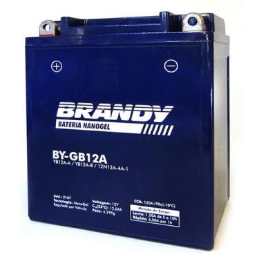 Imagem de Bateria NanoGel Brandy Para Moto CB 450 CBR 450 SR VT 500 Shadow - BY-
