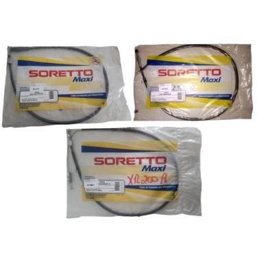 Imagem de Kit Cabo Velocimetro, Acelerador (a), Embreagem Xr 200 94.03 - SORETTO