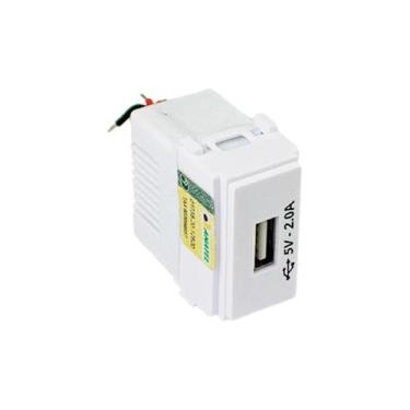 Imagem de Kit 2 Tomada USB 2A Módulo Linha I9 - Ilumi