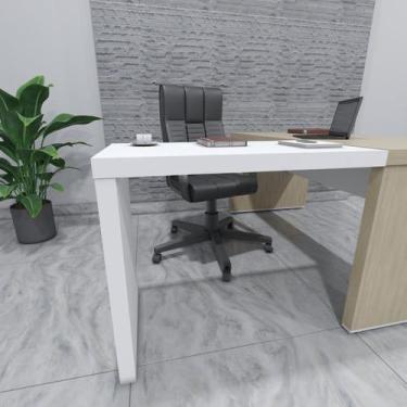 Imagem de Mesa de Apoio Extensão do Espaço de Trabalho Tamburato 89cm Branco Art