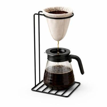 Imagem de Suporte Mariquinha Porta Coador de Café e Vasos Decorativo Preto Grand