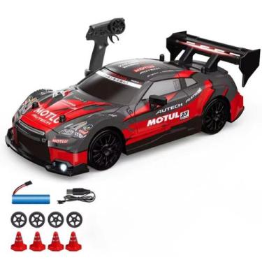 Imagem de Carrinho Drift de Controle Remoto Com Luz RC Car - Kmoist, Vermelho, P