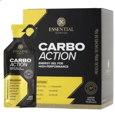 Imagem de Gel Carbo Action Com Cafeína Display 10 UN 500g Essential Nutrition, F