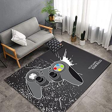 Imagem de Tapetes de área de jogador para quarto meninos adolescentes, controles de jogo jogadores, tapetes de jogo - jogo impresso gamepad decoração de casa tapetes antiderrapantes tapete para crianças jogador-desenho animado jogo 7 L: 180 cm x largura: 60 cm